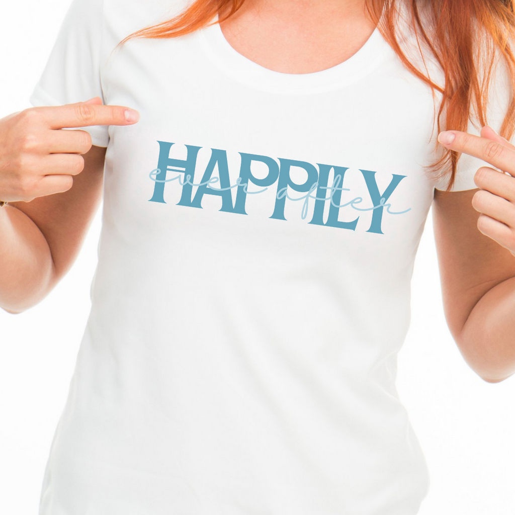 Happily Ever After Dusky Blue Tee - NKIN