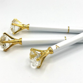 White and Gold Diamond Pen