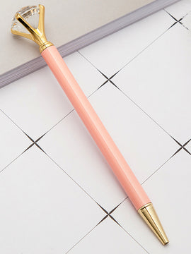 Coral & Gold Accent Guestbook Pen