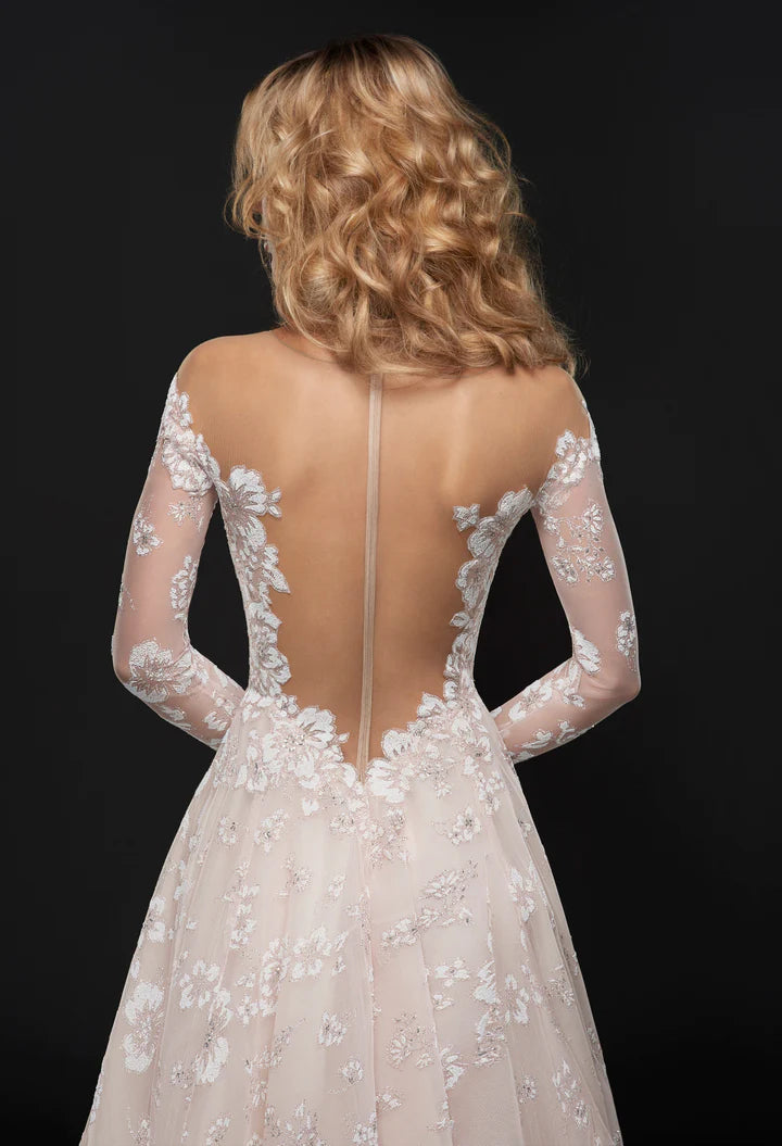 Stevie by Hayley Paige size 12 - close up back view.