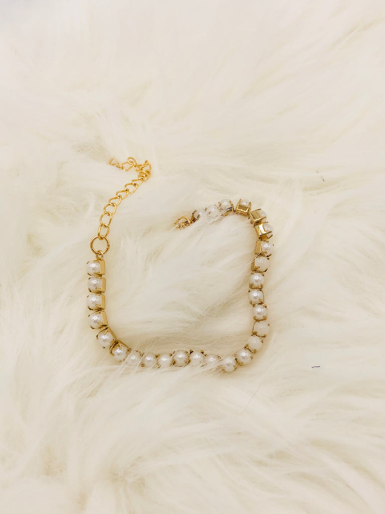 Gold and Pearl Bracelet - NKIN
