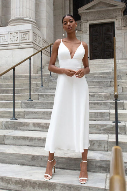 Campbell by Jenny Yoo in size 10. Front view