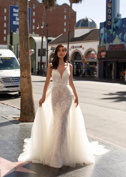 Full body front view of mansfield by pronovias