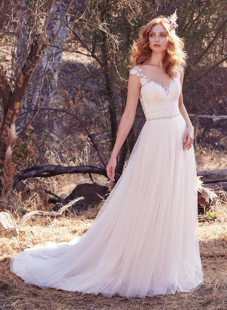 Model wearing Maggie Sottero SONJA Style number 7MS888