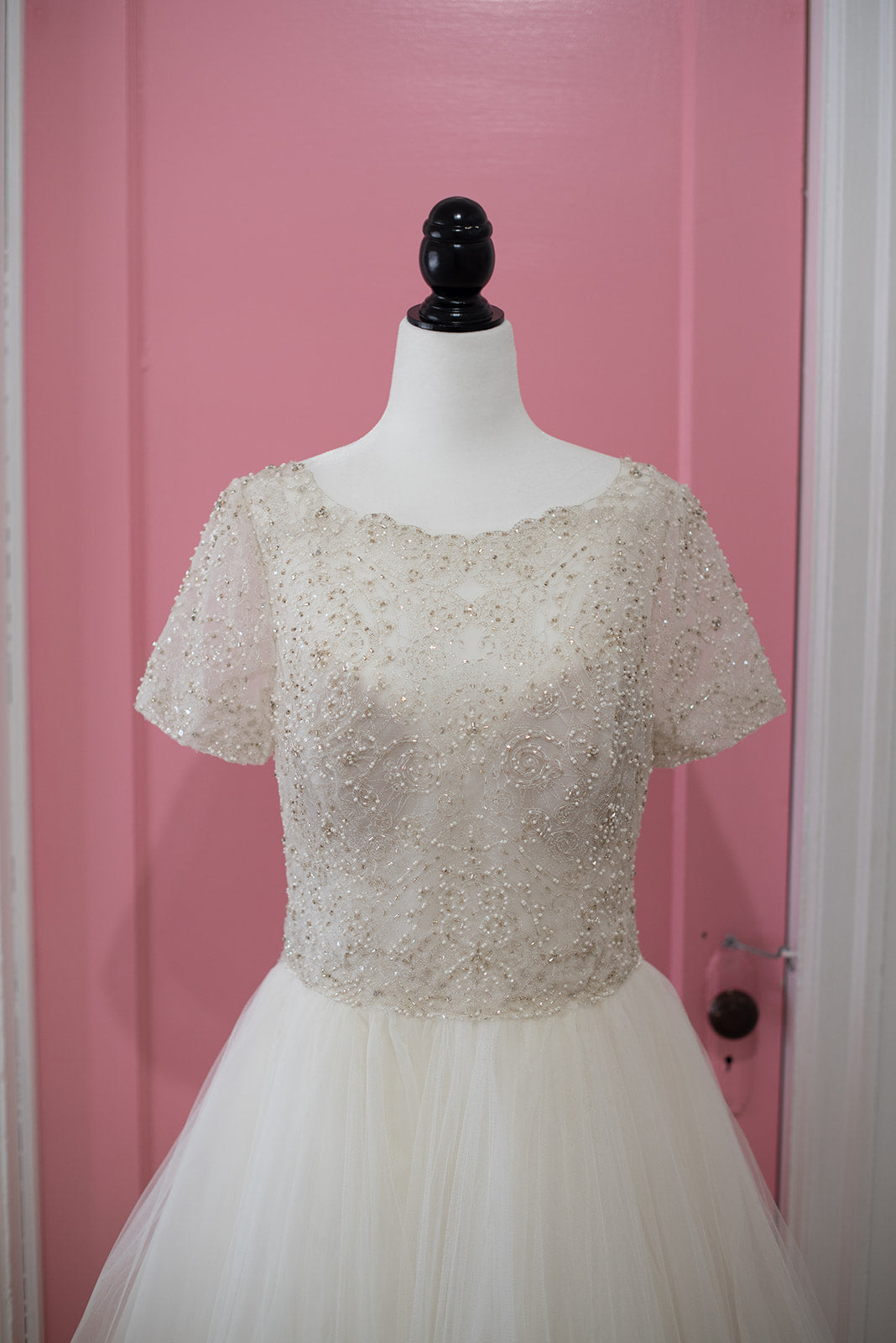 Enzoani Short Sleeve A Line (Size 14) - NKIN