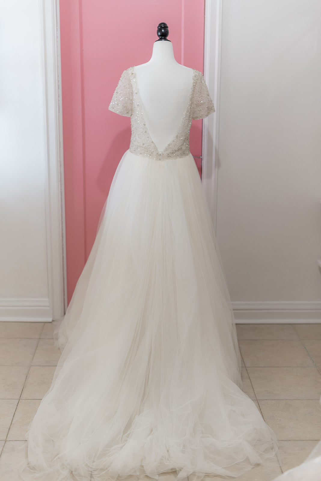 Enzoani Short Sleeve A Line (Size 14) - NKIN