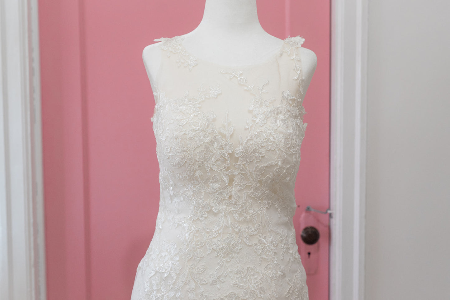 Layered Lace with Asymmetrical Neckline (Size 10) - NKIN