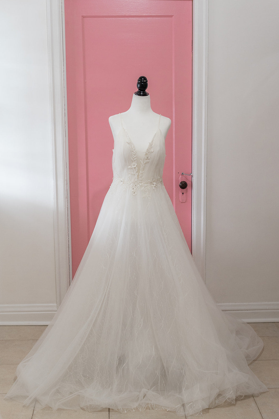 Calla Blanche Anastasia V Neck A Line (Size 10) - NKIN