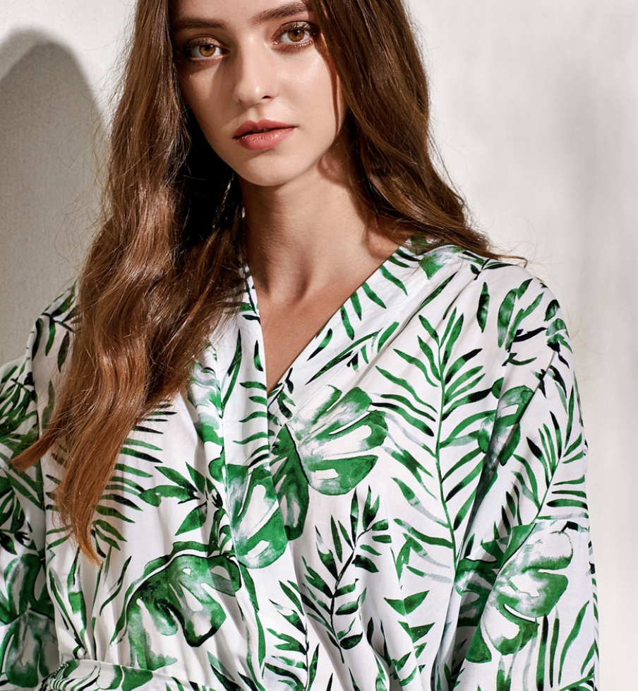 Cotton Tropical Robe - NKIN