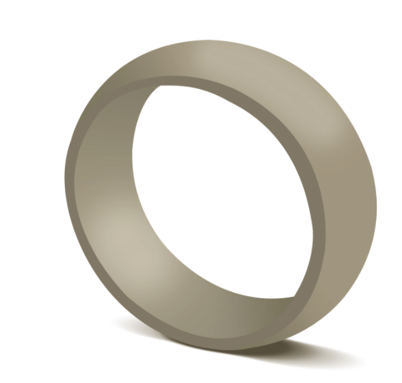 Khaki Men's Silicone Wedding Ring/Engagement Ring - NKIN
