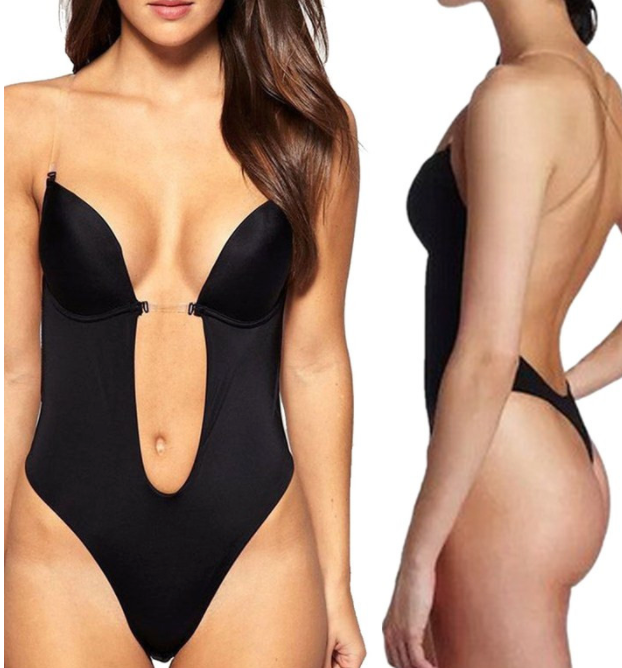 Women's Body Shaper Compression Bodysuit One Piece Backless Shapewear With  Bra Corset Slimming Waist Under Dress Underwear, Beyondshoping