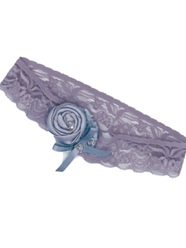 Purple Flower Garter