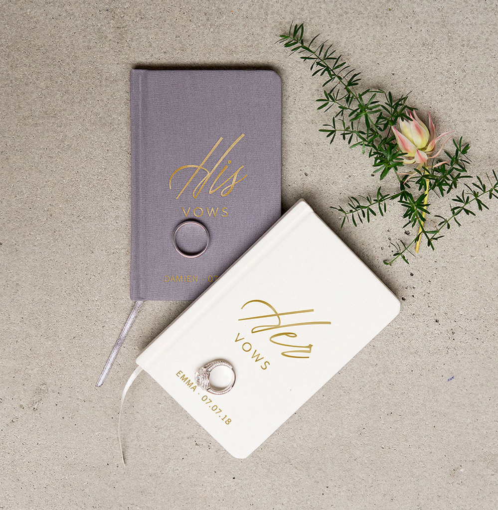 Personalized Vow Book Notebooks - NKIN