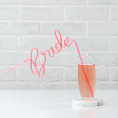 Hot Pink Bride Straw - NKIN