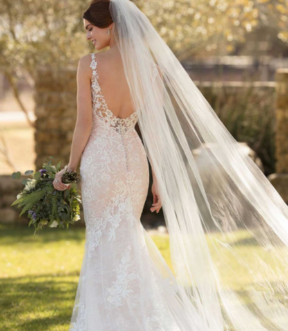 Layered Lace with Asymmetrical Neckline (Size 10) - NKIN