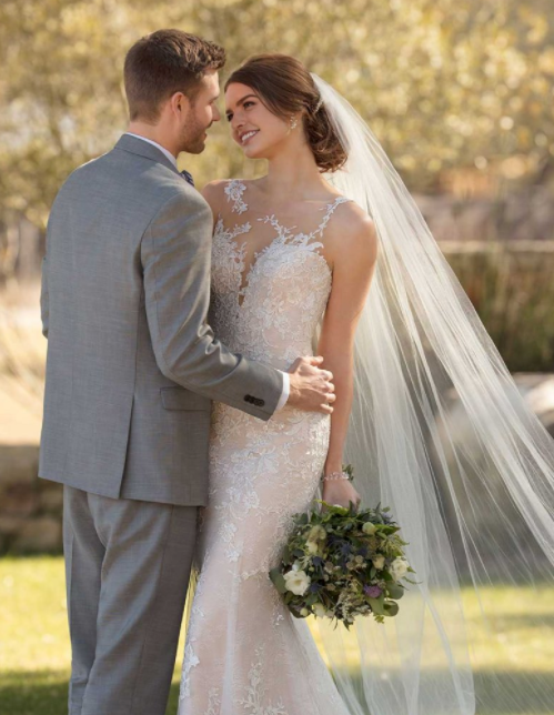 Layered Lace with Asymmetrical Neckline (Size 10) - NKIN