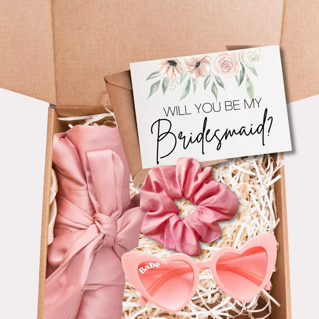 Custom Bridesmaid Blush Gift Set - NKIN