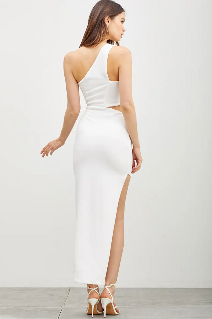 The "Leesa" one shoulder cutout asymmetrical Dress - NKIN