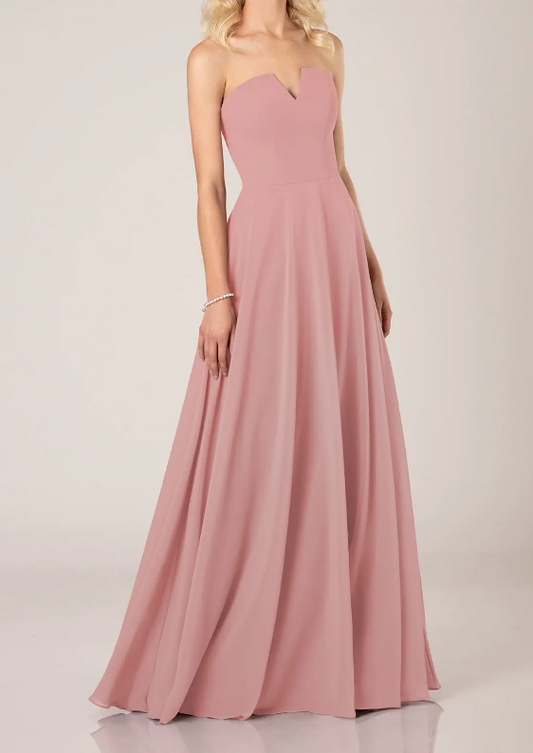 Full body front view of Sorella Vita 9372 in desert rose