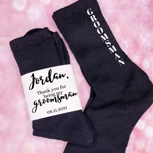 Thank you Groomsmen Socks - NKIN