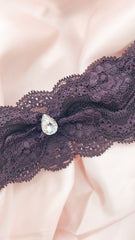 Thick Purple with Crystal Garter - NKIN