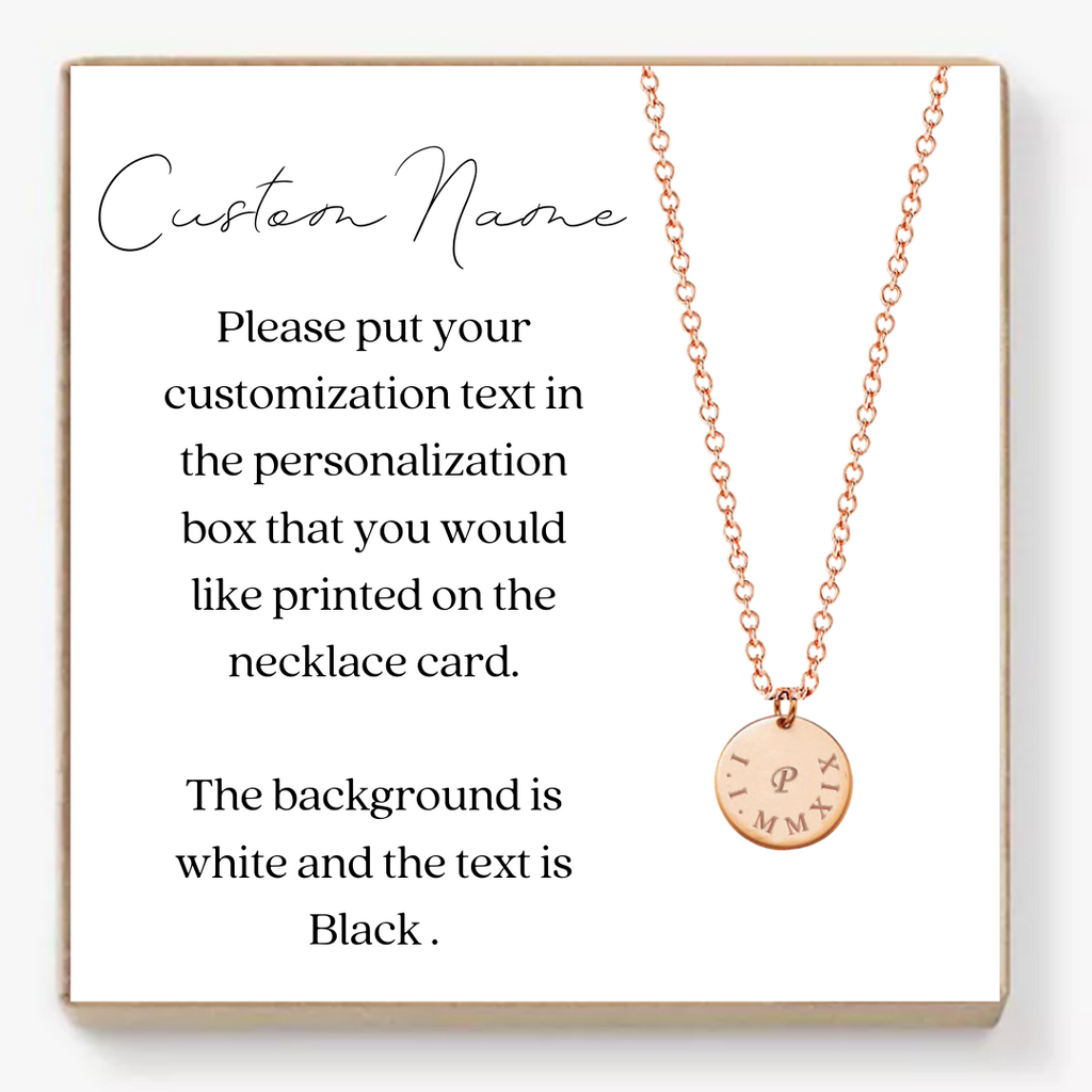 Bridal Party Customized Necklace Gift - NKIN