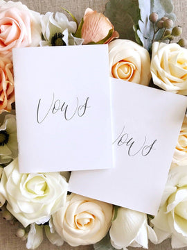 White Classic Vow Books