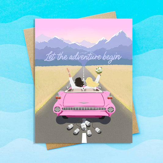 Mrs. & Mrs. LGBTQ Wedding Card- Wedding Day Card