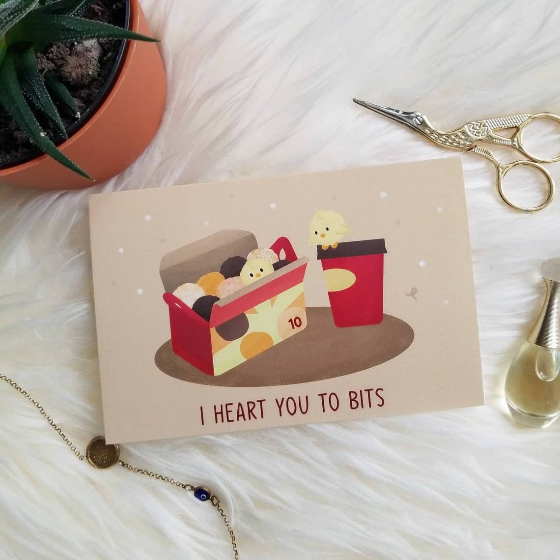 Partner Card - Anniversary Card - Love You To Bits - NKIN
