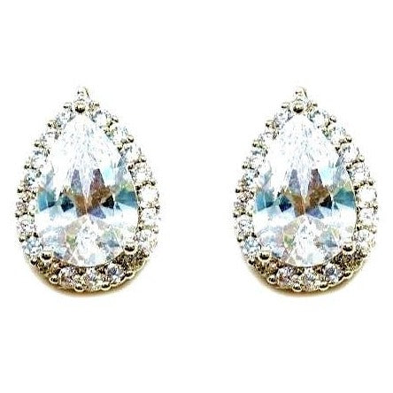 Tear Drop Stud Earrings
