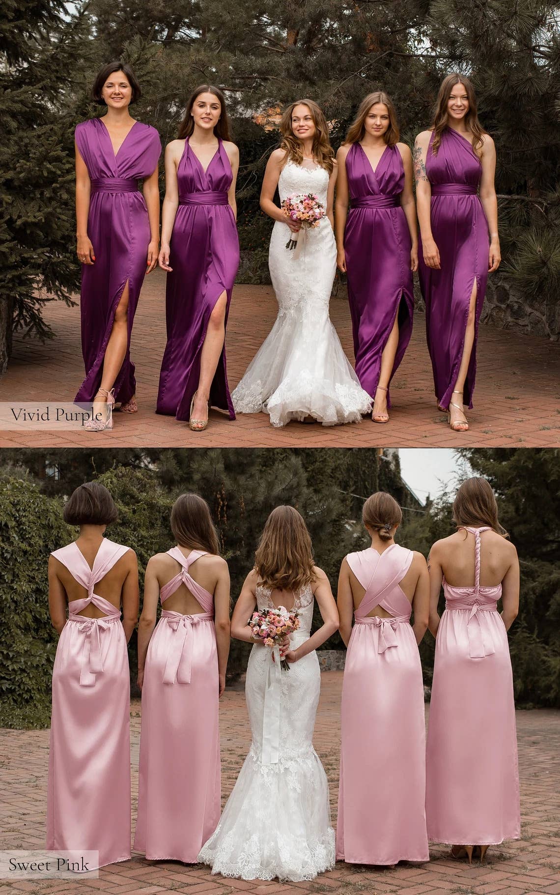 Bridesmaid wrap dresses canada best sale