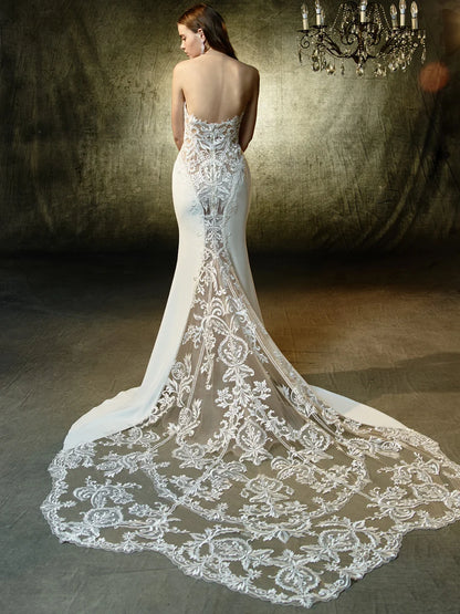 Laine by Blue by Enzoani size 12 - full back view.