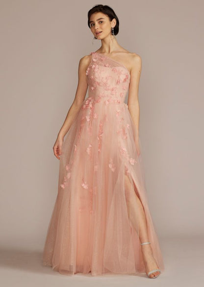 Blush A-line 3D Floral (Size 16) - NKIN