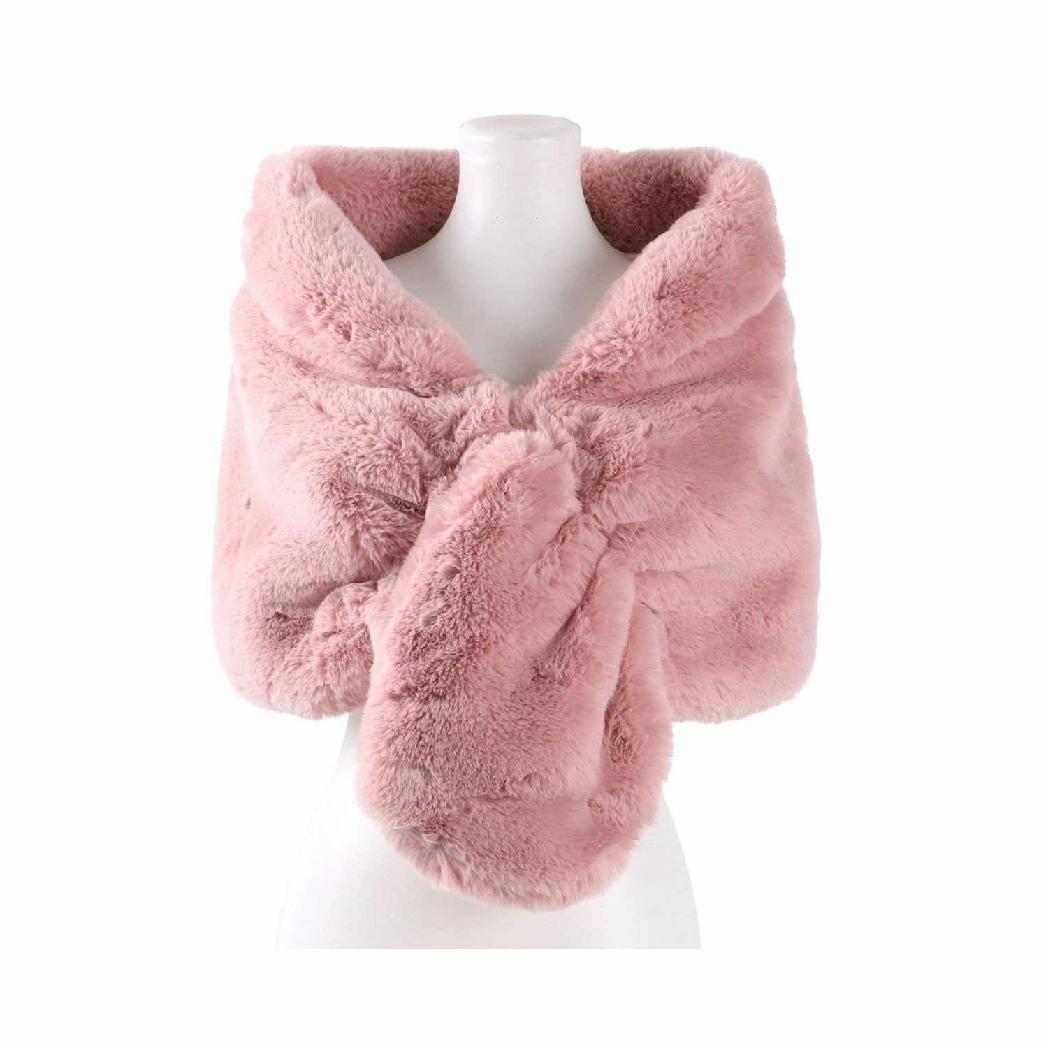 Pink hot sale fur wrap