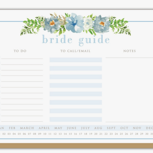 Blue Bride Guide Notepad