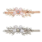 Floral Pearl & Rhinestone Hair Pin