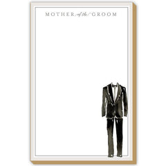 Mother of the Groom Tuxedo Gray Luxe Large Notepad