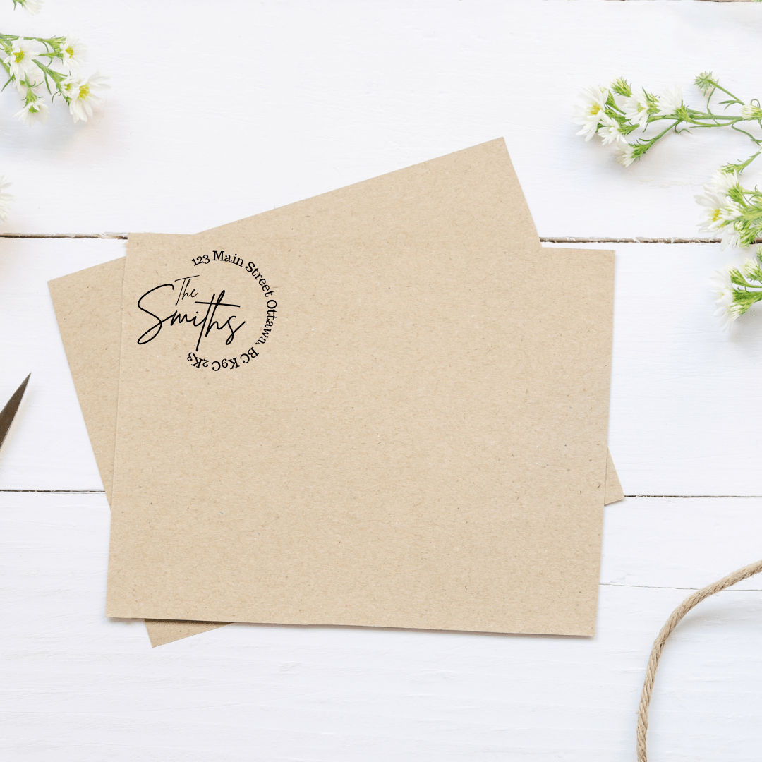 Circle Custom Self Inking Stamp 91474273 - NKIN