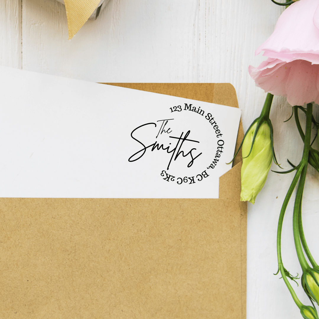 Circle Custom Self Inking Stamp 91474273 - NKIN