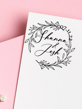 Circular Custom Monogram Stamp