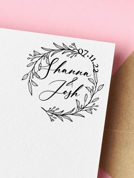 Circular Custom Monogram Stamp