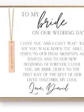 Custom Wedding Day Jewellery