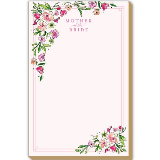 Mother of the Bride Pink Blossoms Luxe Large Notepad