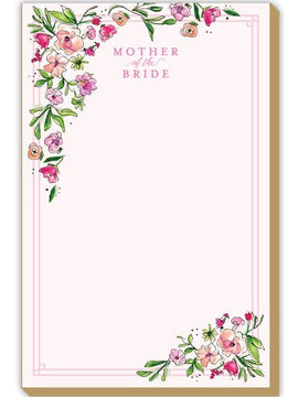 Mother of the Bride Pink Blossoms Luxe Large Notepad