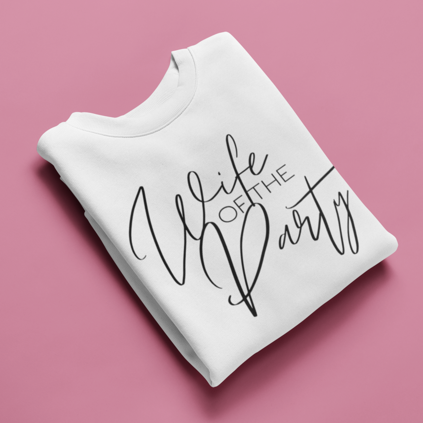 Wife of the Party minimalist Crewneck Sweater - NKIN