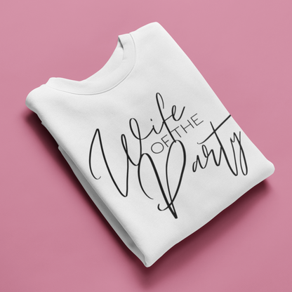 Wife of the Party minimalist Crewneck Sweater - NKIN
