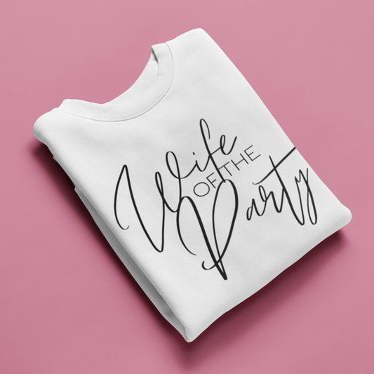 Wife of the Party minimalist Crewneck Sweater - NKIN