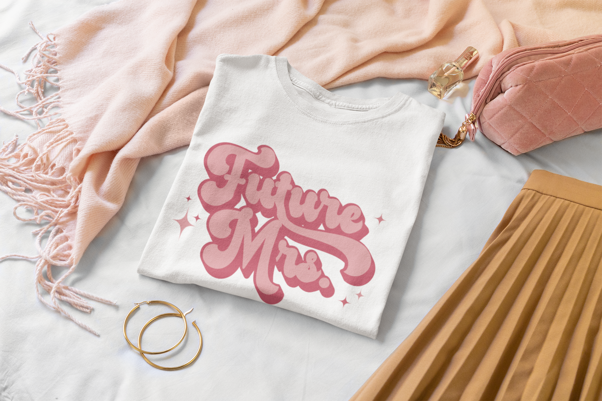 Future Mrs Retro Bride Tee - NKIN