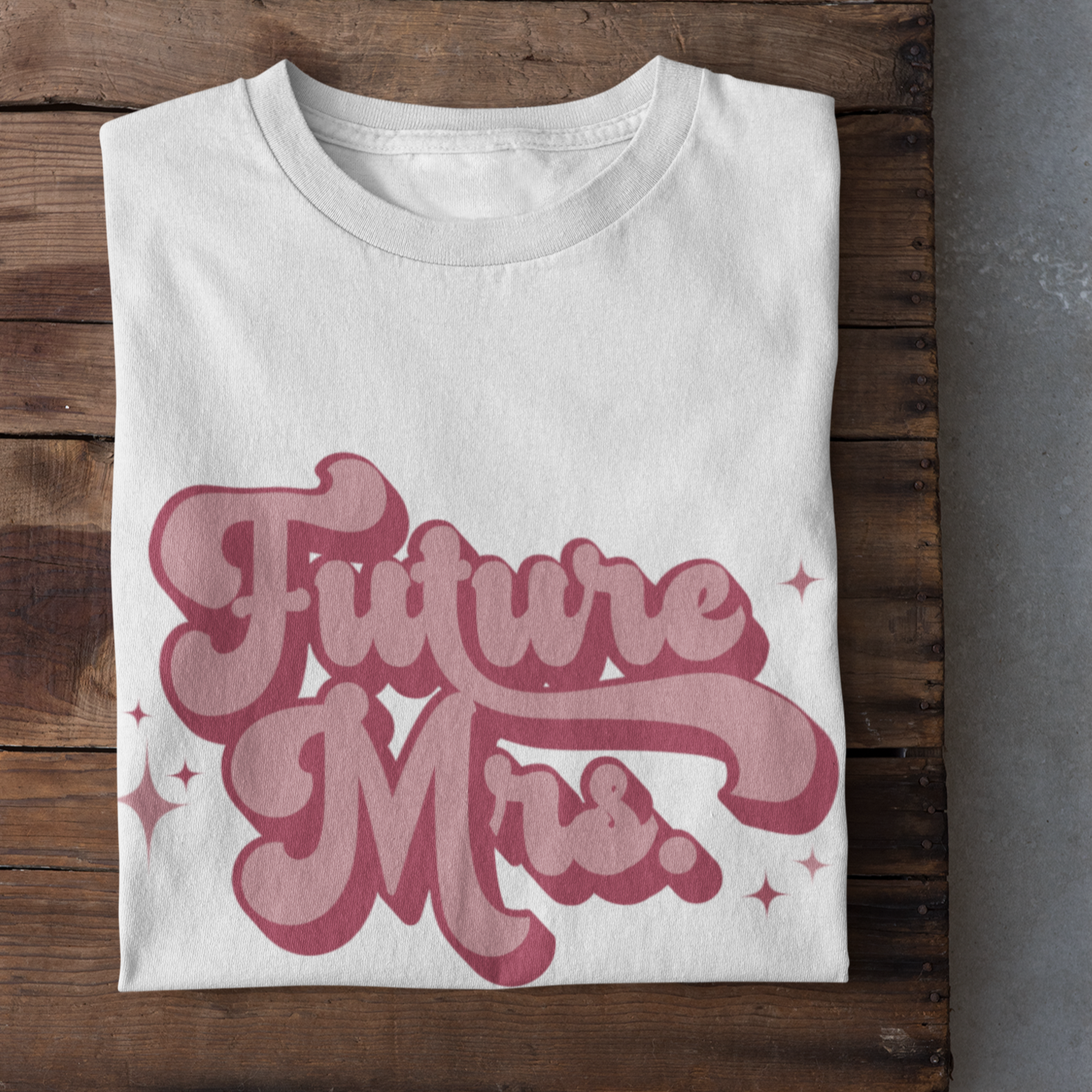 Future Mrs Retro Bride Tee - NKIN