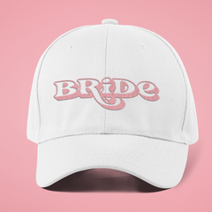 Pink Retro Bride Baseball Cap - NKIN